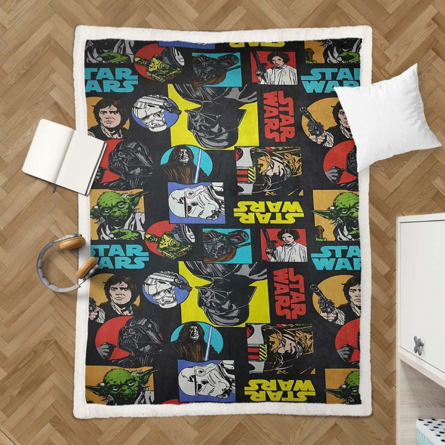 Star Wars Charaktere 10 Decke - Fleecedecke – Bild 3