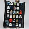 Star Wars Charaktere Gesicht 04 Decke - Fleecedecke