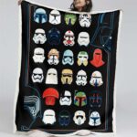 Star Wars Charaktere Gesicht 04 Decke – Fleecedecke