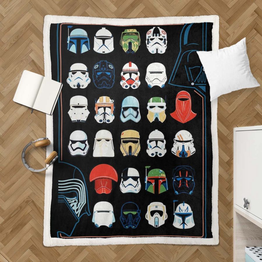 Star Wars Charaktere Gesicht 04 Decke - Fleecedecke – Bild 3