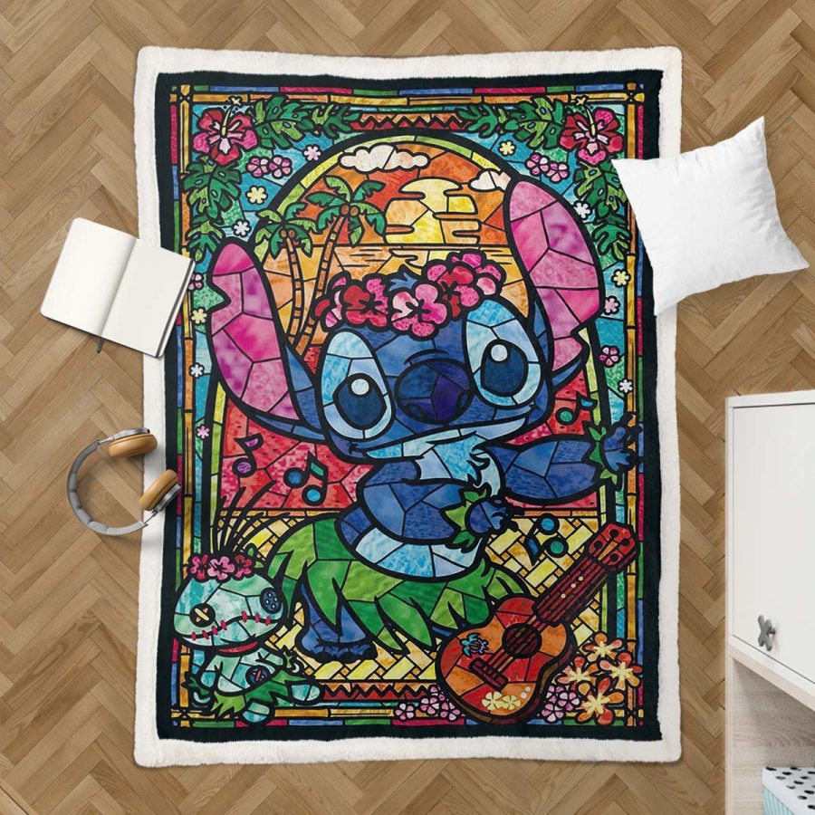 Stitch Lilo und Stitch Decke - Fleecedecke – Bild 3