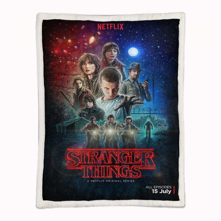 Stranger Things Alle Charaktere 01 Decke - Fleecedecke – Bild 2