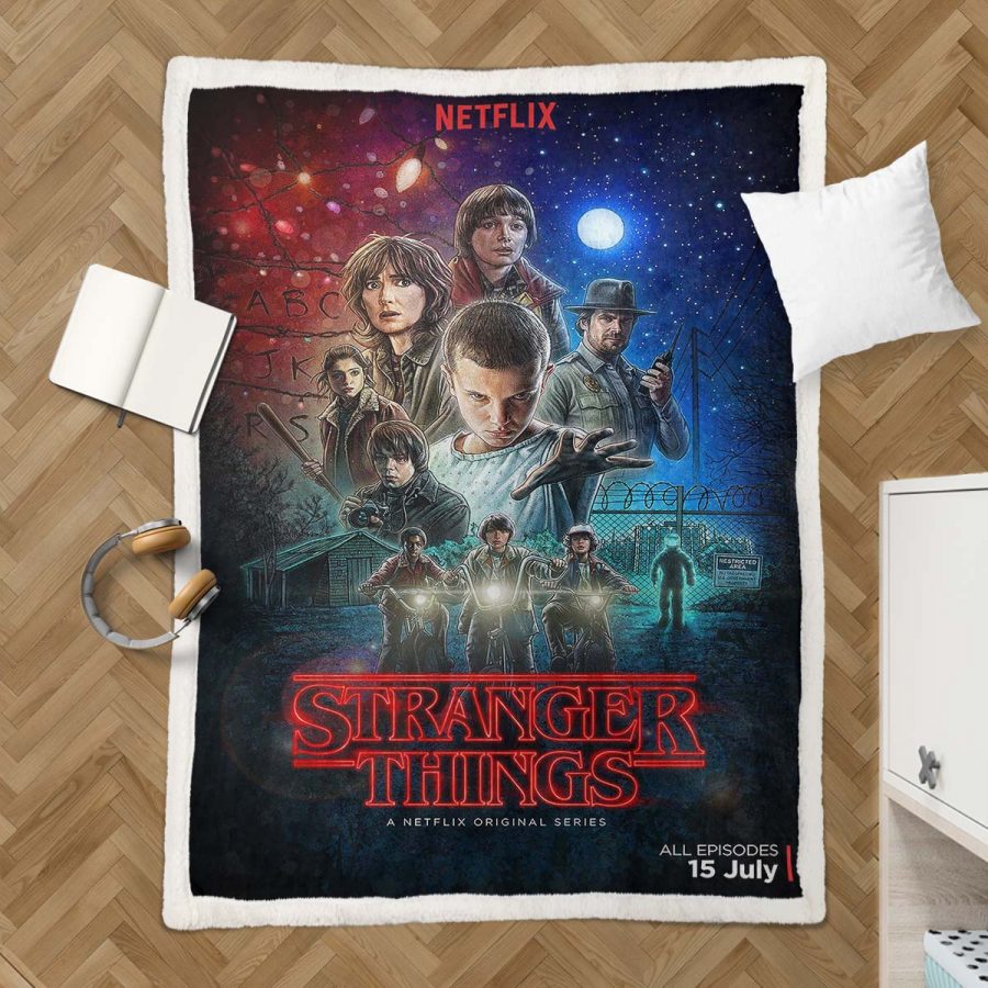 Stranger Things Alle Charaktere 01 Decke - Fleecedecke – Bild 3