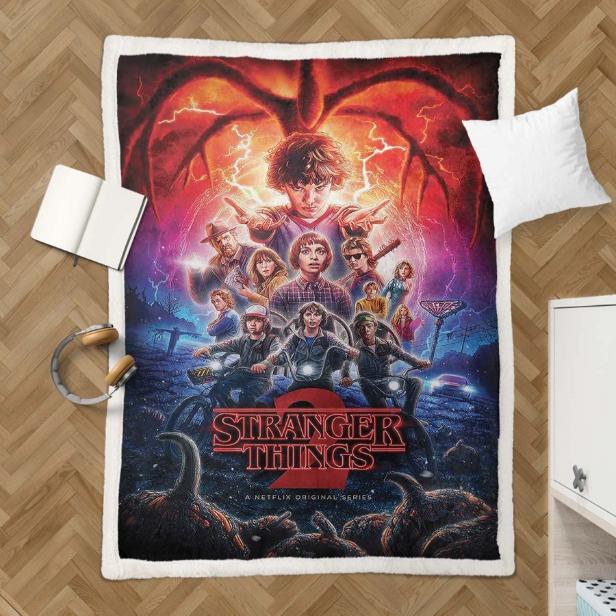 Stranger Things Alle Charaktere 02 Decke - Fleecedecke – Bild 3