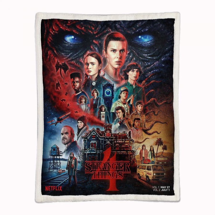 Stranger Things Alle Charaktere 03 Decke - Fleecedecke – Bild 2