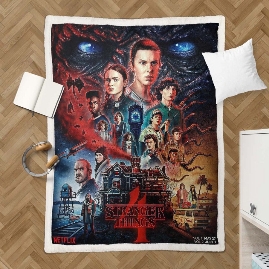 Stranger Things Alle Charaktere 03 Decke - Fleecedecke – Bild 3
