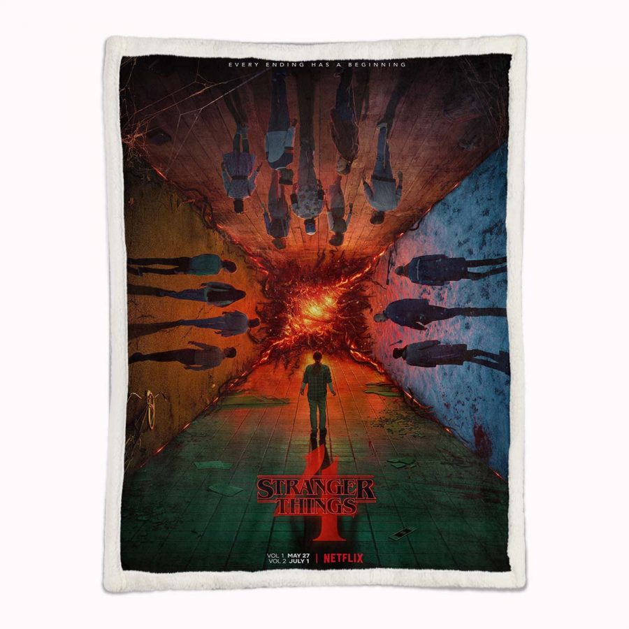 Stranger Things Alle Charaktere 04 Decke - Fleecedecke – Bild 2
