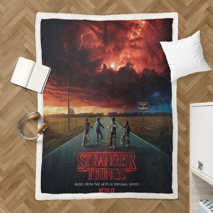 Stranger Things Alle Charaktere 06 Decke - Fleecedecke – Bild 3