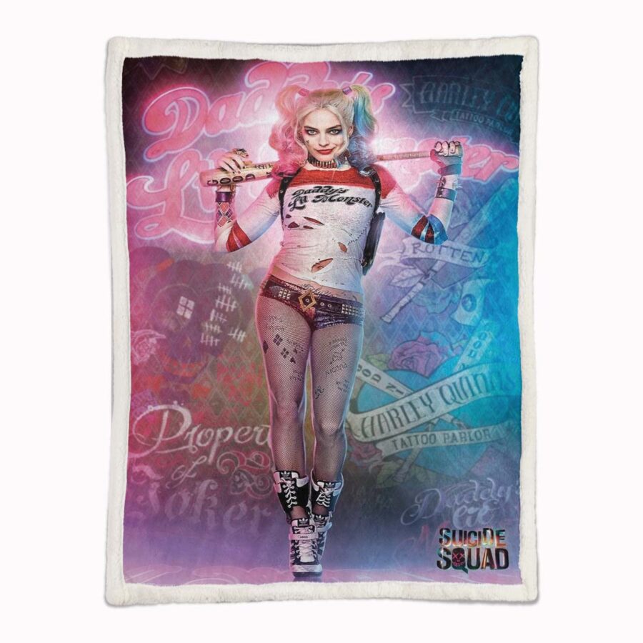 Suicide Squad Harley Quinn 01 Decke - Fleecedecke – Bild 2