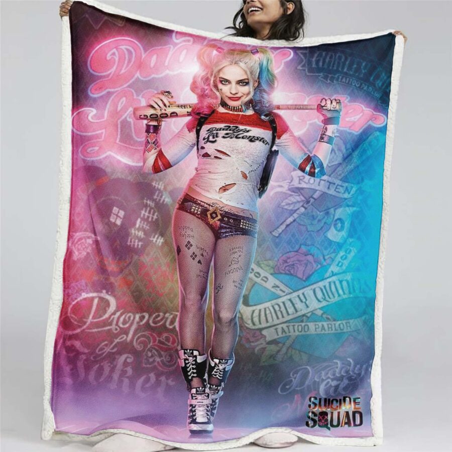 Suicide Squad Harley Quinn 01 Decke - Fleecedecke