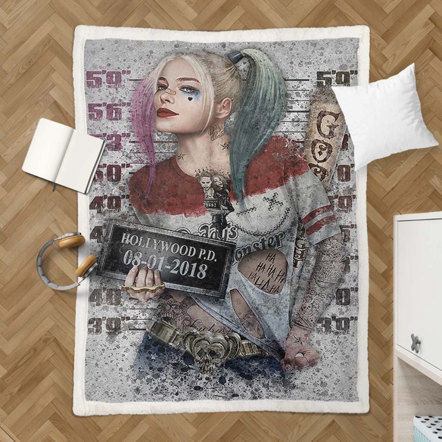 Suicide Squad Harley Quinn 03 Decke - Fleecedecke – Bild 3