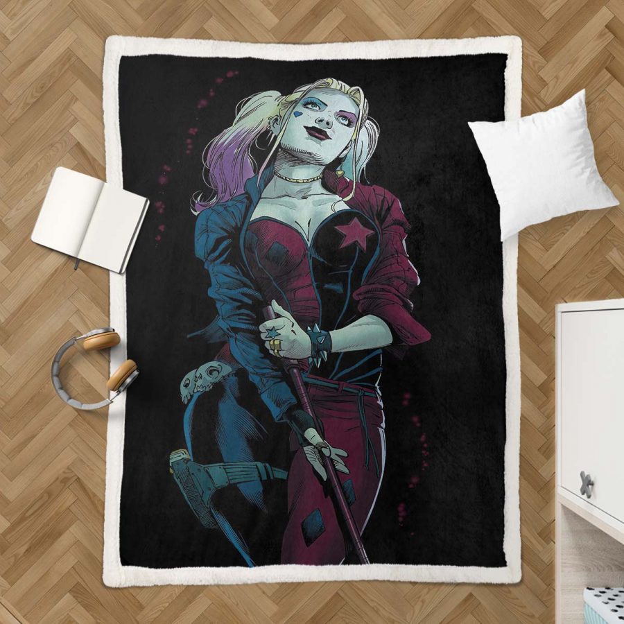 Suicide Squad Harley Quinn 04 Decke - Fleecedecke – Bild 3