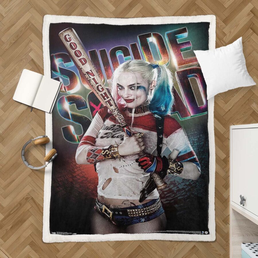 Suicide Squad Harley Quinn 05 Decke - Fleecedecke – Bild 3