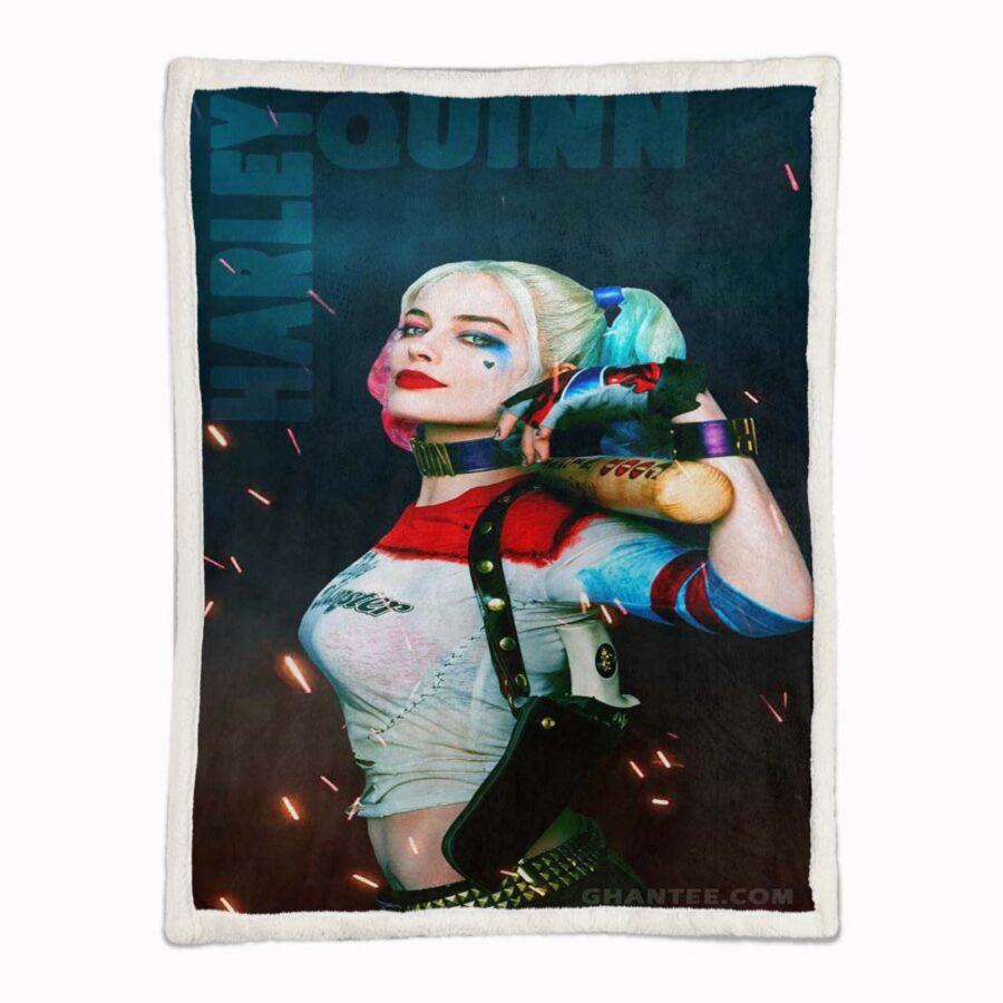 Suicide Squad Harley Quinn 06 Decke - Fleecedecke – Bild 2