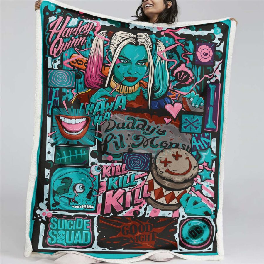 Suicide Squad Harley Quinn 07 Decke - Fleecedecke