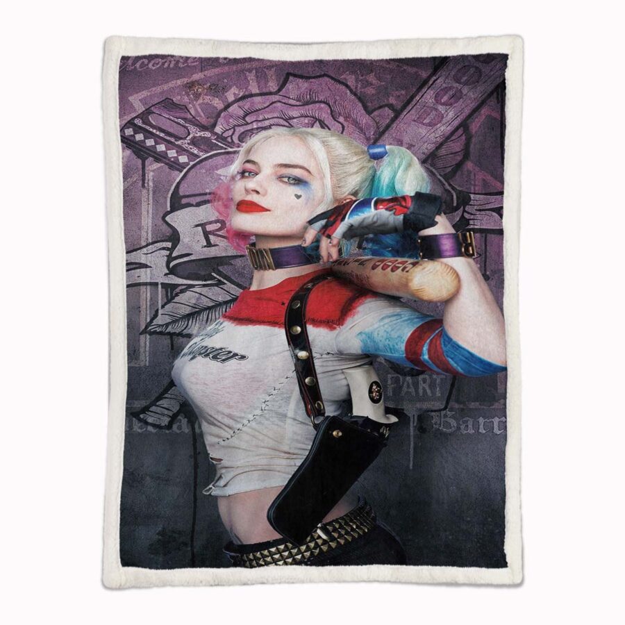 Suicide Squad Harley Quinn 08 Decke - Fleecedecke – Bild 2