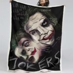 Joker – Lass uns ein Lächeln auf dieses Gesicht zaubern Decke – Fleecedecke