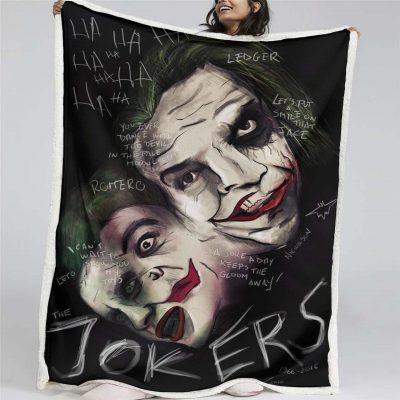 Joker – Lass uns ein Lächeln auf dieses Gesicht zaubern Decke - Fleecedecke