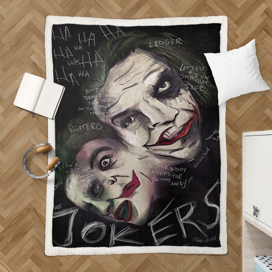 Joker – Lass uns ein Lächeln auf dieses Gesicht zaubern Decke - Fleecedecke – Bild 3