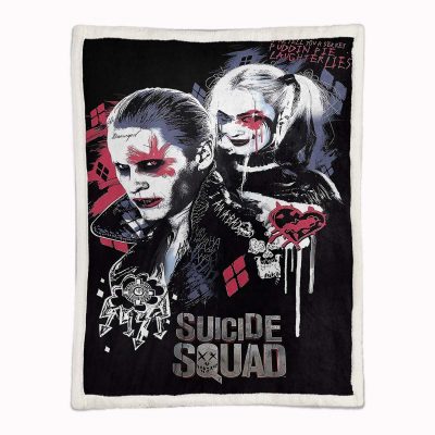 Alternative view of Joker und Harley Quinn 01 Decke - Fleecedecke