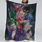 Joker und Harley Quinn 02 Decke – Fleecedecke