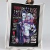 Joker und Harley Quinn 03 Decke - Fleecedecke