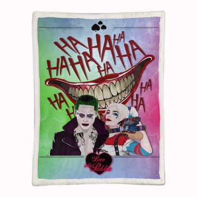 Alternative view of Joker und Harley Quinn 04 Decke - Fleecedecke