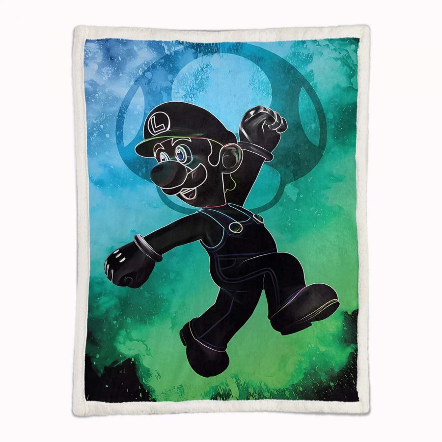 Super Mario Luci Nintendo-Spielfiguren 18 Decke - Fleecedecke – Bild 2