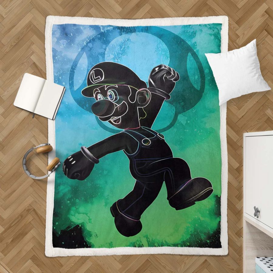 Super Mario Luci Nintendo-Spielfiguren 18 Decke - Fleecedecke – Bild 3