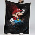 Super Mario Nintendo Spielfiguren 04 Decke – Fleecedecke