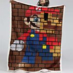 Super Mario Nintendo Spielfiguren 05 Decke – Fleecedecke