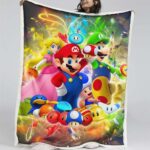 Super Mario Nintendo Spielfiguren 06 Decke – Fleecedecke
