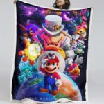 Super Mario Nintendo Spielfiguren 07 Decke – Fleecedecke