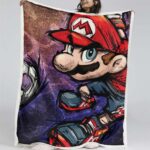 Super Mario Nintendo Spielfiguren 09 Decke – Fleecedecke