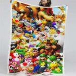 Super Mario Nintendo-Spielfiguren 11 Decke – Fleecedecke