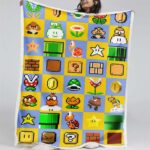 Super Mario Nintendo Spielfiguren 14 Decke – Fleecedecke