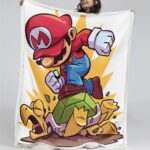 Super Mario Nintendo Spielfiguren 17 Decke – Fleecedecke
