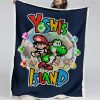Super Mario Nintendo-Spiel Yoshis Insel Decke - Fleecedecke