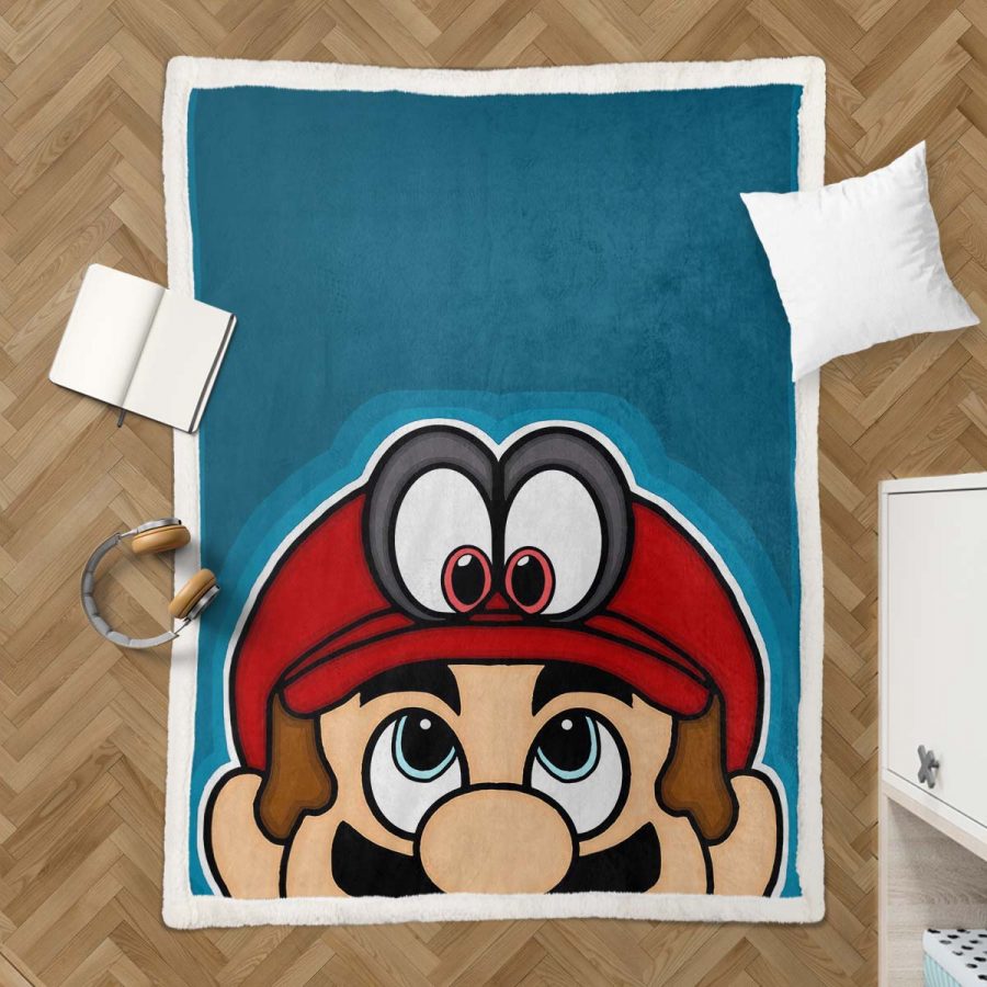 Super Mario Odyssey Decke - Fleecedecke – Bild 3