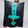 Schwert im Minecraft-Spiel 01 Decke - Fleecedecke