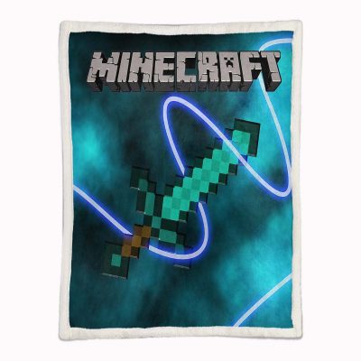 Alternative view of Schwert im Minecraft-Spiel 04 Decke - Fleecedecke