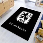 TSV 1860 München schwarzer Hintergrund 03 Teppich