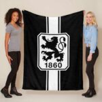 TSV 1860 München schwarzer Hintergrund 05 Fleecedecke – Decke