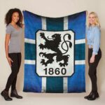 TSV 1860 München blau 01 Fleecedecke – Decke