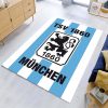 TSV 1860 München blau weißer Hintergrund Teppich