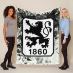 TSV 1860 München schmutziger Hintergrund Fleecedecke – Decke
