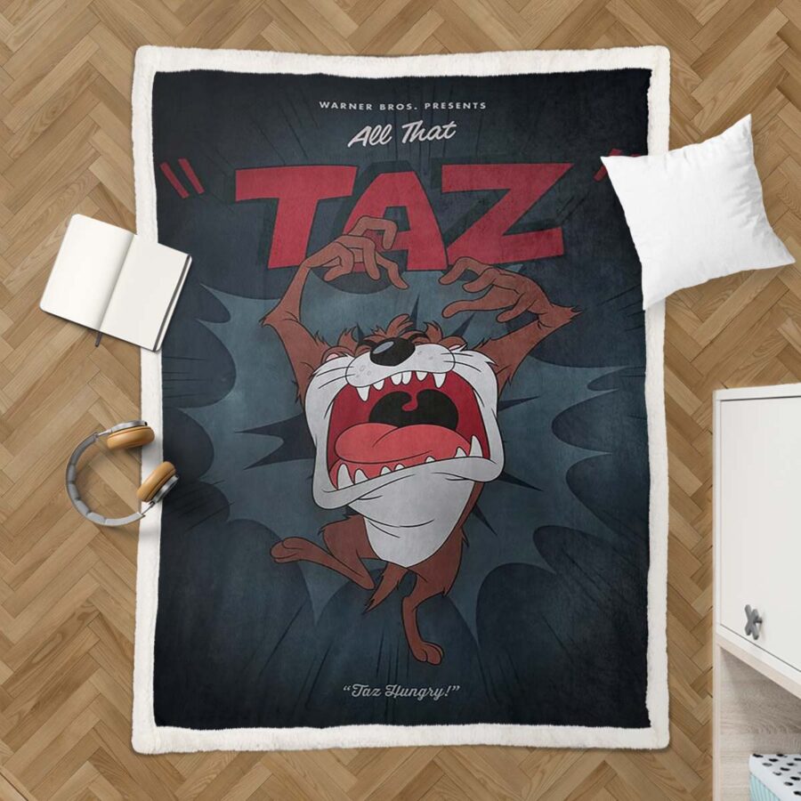 Taz Looney Tunes 01 Decke - Fleecedecke – Bild 3