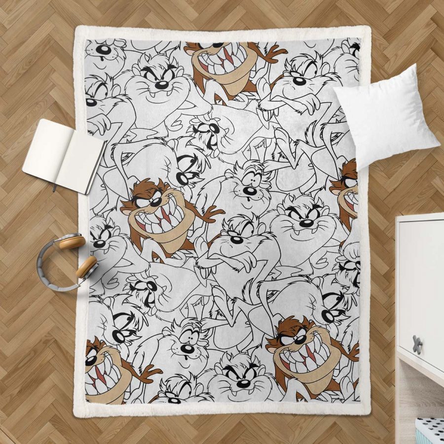 Taz Tasmanien Looney Tunes 03 Decke - Fleecedecke – Bild 3