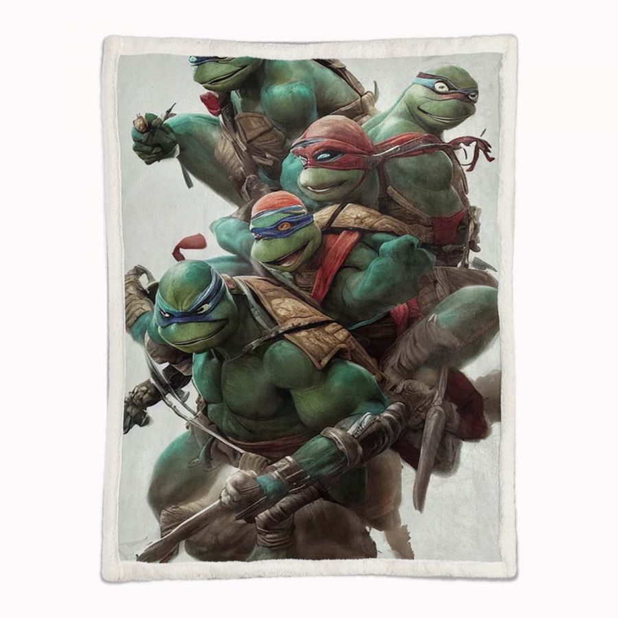 Teenage Mutant Ninja Turtles Alle Charaktere 04 Decke - Fleecedecke – Bild 2