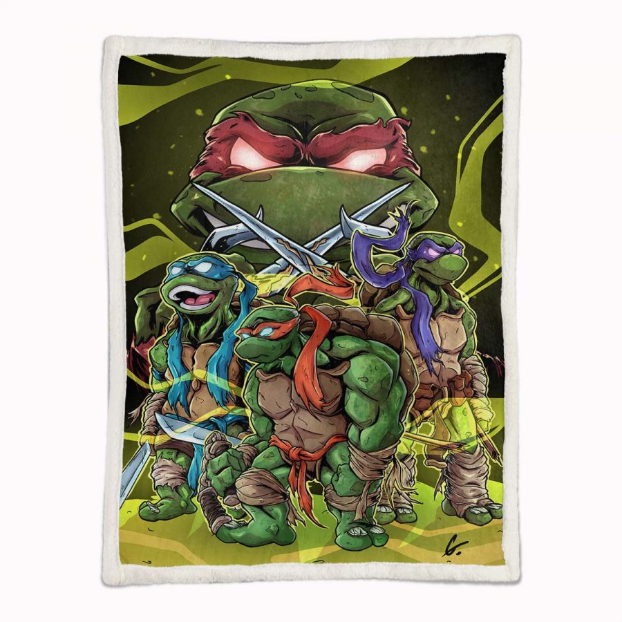 Teenage Mutant Ninja Turtles Alle Charaktere 07 Decke - Fleecedecke – Bild 2